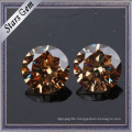 Sparkle Brilliant Cut Champagne CZ Gemstone for Fashion Jewelry